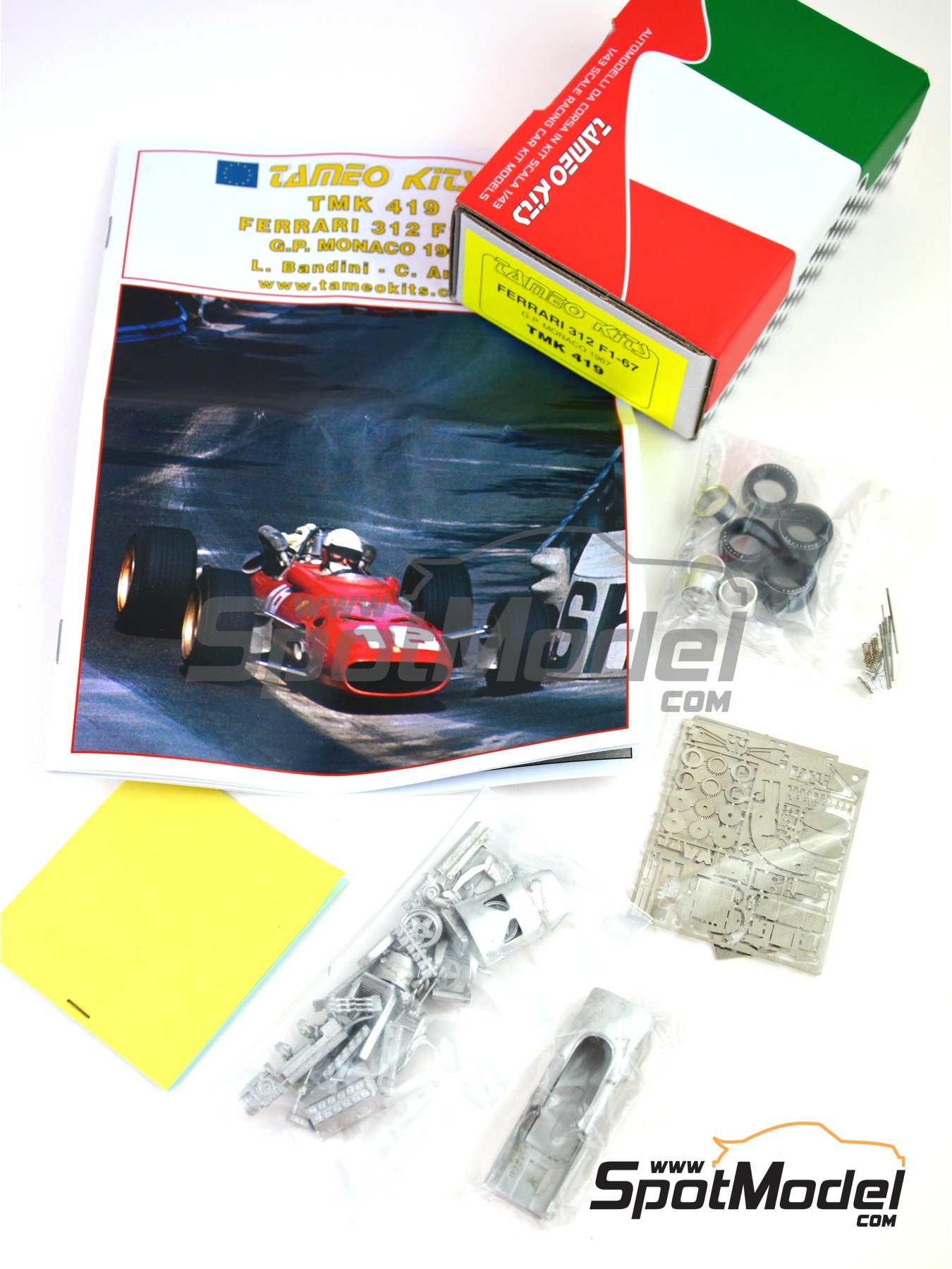 Tameo Kits TMK419: Car scale model kit 1/43 scale - Ferrari 312 F1